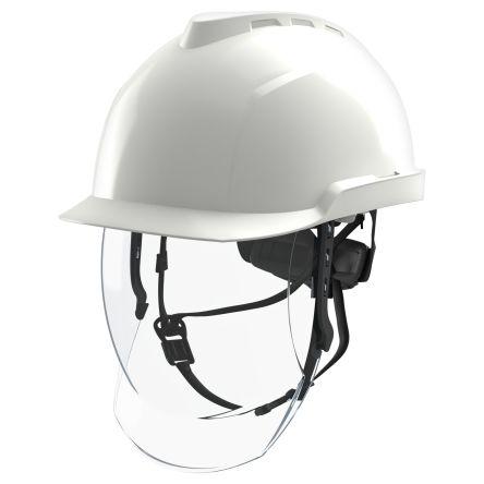 MSA Safety Ochranná přilba EN 397 440 V AC and EN 50365 1000 V AC, Bílá, ABS Včetně řemínku přes bradu Integrovaný potní