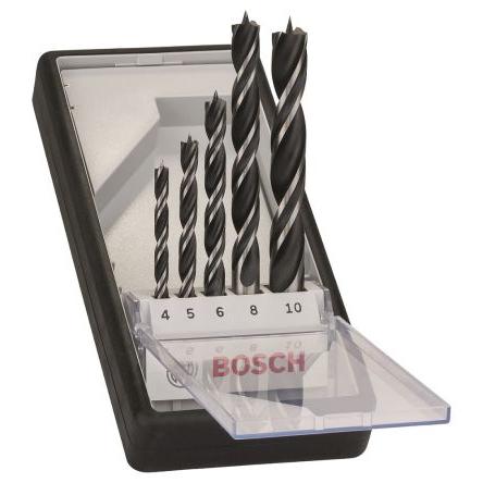 Sada bitů vrtáků, počet kusů: 5 Otáčecí Bosch Dřevo, max. velikost: 10 mm, min. velikost: 4 mm