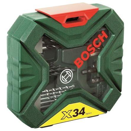 Sada bitů vrtáků, Rychlořezná ocel, počet kusů: 34 Kov Bosch Více materiálů, max. velikost: 8 mm, min. velikost: 2 mm