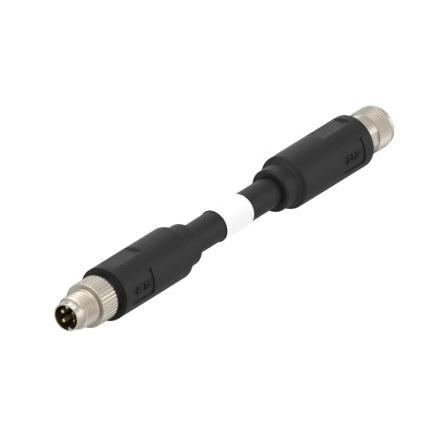 TE Connectivity Ethernetové kabely, Černá, A: Rovný, Nylon Vnější 40 m, B: Přímý Vnější, typ pláště: Stíněné
