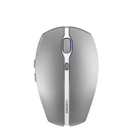 Myš Standardní 7tlačítková, Bezdrátové, Bezdrátové Optické, Stříbrná Cherry, model: GENTIX BT