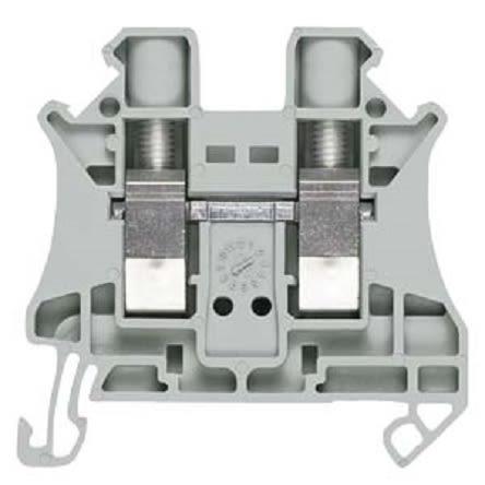 Siemens Svorka lišty DIN 8WH1000-0AH00, řada: 8WH, 1kV Šedá 6mm² 1 Šroubová CSA
