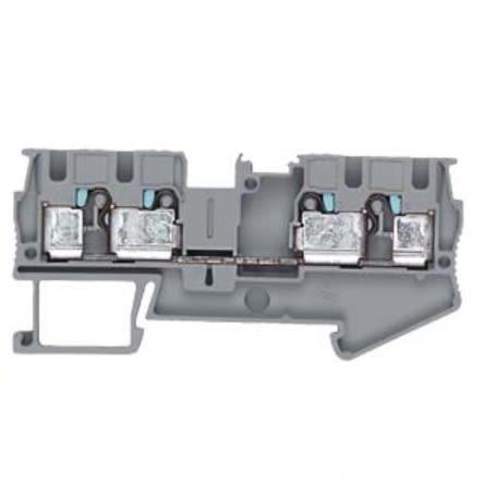 Siemens Svorka lišty DIN 8WH6004-0AG00, řada: 8WH, 800V Šedá 4mm² 1 zásuvný modul CSA