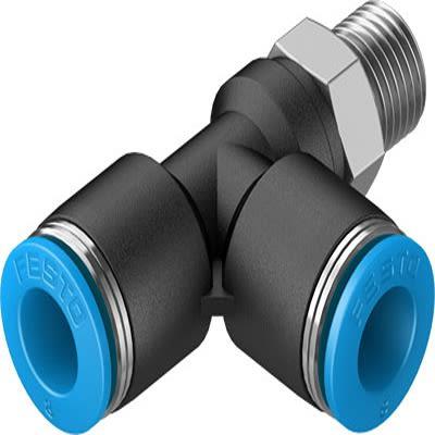 Festo Nasunovací armatura R 1/8 in 8 mm, Polybutylentereftalát, Vysoce legovaná nerezová ocel, Nitrilová pryž,