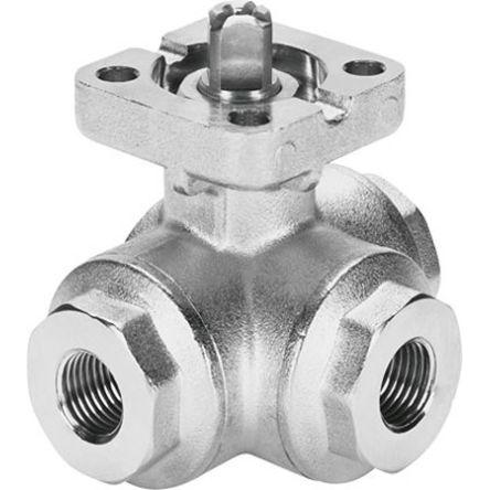 Kulový ventil, Nerezová ocel VZBA-3/4"-GGG-63-32L-F0405-V4V4T Se závitem Festo EN ISO 10226-1:5211