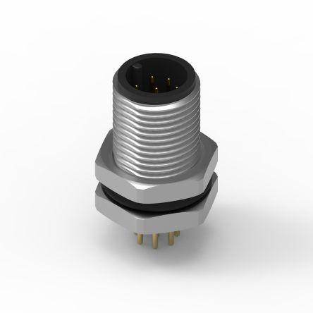 Kulatý konektor, počet kontaktů: 8, Montáž do panelu, velikost: M12 Wurth Elektronik, pohlaví kontaktu: Vnější,