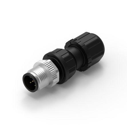 Kulatý konektor, počet kontaktů: 5, Kabel, velikost: M12 Wurth Elektronik, pohlaví kontaktu: Vnější, orientace těla: