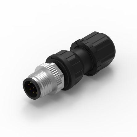 Kulatý konektor, počet kontaktů: 8, Kabel, velikost: M12 Wurth Elektronik, pohlaví kontaktu: Vnější, orientace těla: