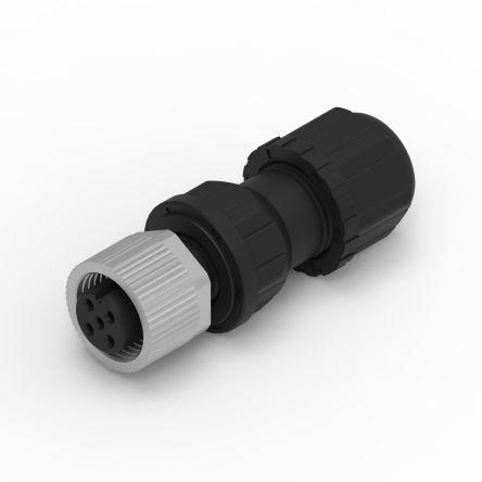 Kulatý konektor, počet kontaktů: 5, Kabel, velikost: M12 Wurth Elektronik, pohlaví kontaktu: Vnitřní, orientace těla:
