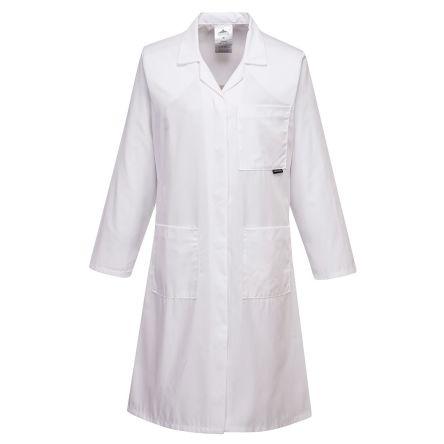 Portwest Laboratorní plášť, Bílá Unisex, SC: XL 3, 55 % polyester, 35 % bavlna No