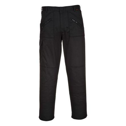 Portwest Kalhoty Unisex No, SC: 92 cm velikost 26 to 56 v pase, délka nohavice 31in, Černá, řada: S887