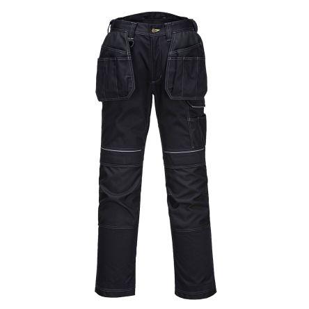 Portwest Kalhoty Unisex EN 14404, SC: 44 in velikost 112 cm v pase, délka nohavice 31in, Černá, řada: T602