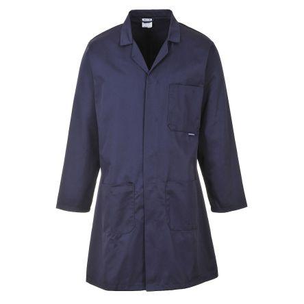 Portwest Laboratorní plášť, Tmavomodrá Unisex, SC: 3XL 3, 35 % bavlna, 55 % polyester No