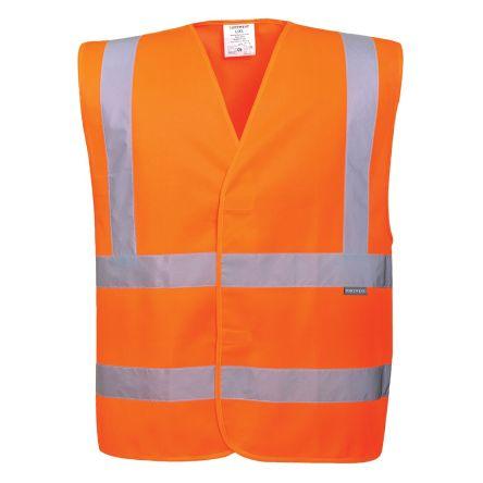 Portwest Oranžová 100% polyester Reflexní vesta XL