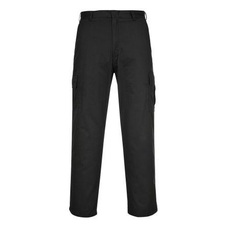 Portwest Kalhoty Unisex No, SC: L velikost 26 to 50 in v pase, délka nohavice 33in, Černá, řada: C701