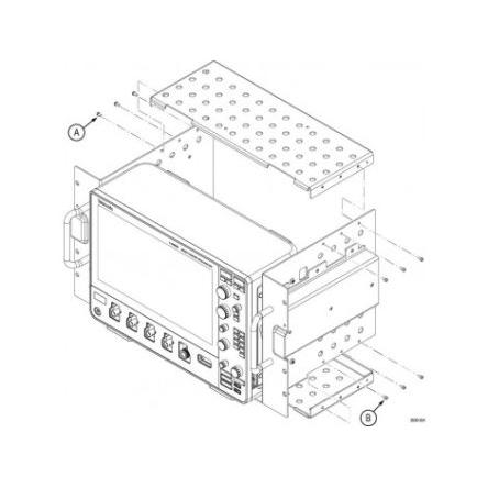Sada osciloskopu s montáží do stojanu RM3, Sada pro montáž do stojanu, pro použití s: Osciloskop Tektronix