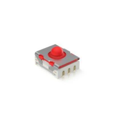 RAFI Dotykový spínač, barva ovladače: Červená Dotykové 1 NO 0.1A 6.4 mm Montáž na plošný spoj