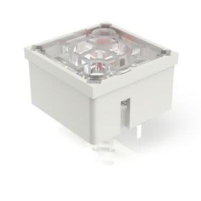 RAFI Dotykový spínač, barva ovladače: Červená Okamžité 1 NO 0.1A 9.7 mm 15 mm Montáž na plošný spoj