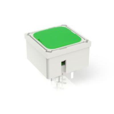 RAFI Dotykový spínač, barva ovladače: Zelená Dotykové 1 NO 0.25A 9.7 mm 15 mm Montáž na plošný spoj