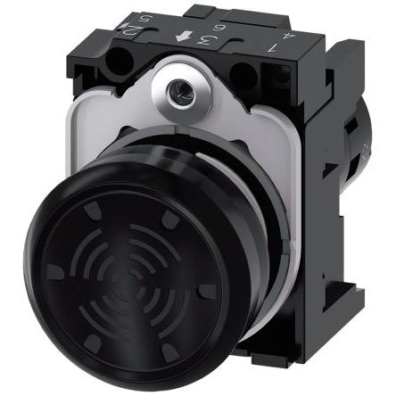 Siemens Kombinace sirény a majáku, řada: 3SU1 24V ac/dc IP69K, IP67, IP66 Deska UL, UKCA, EAC, CE 75 dB @ 1m