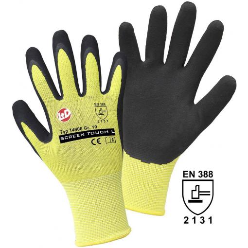 Leipold Doehle 14906-7 SCREEN TOUCH L nylon pracovní rukavice Velikost rukavic: 7, S EN 388 CAT II 1 ks