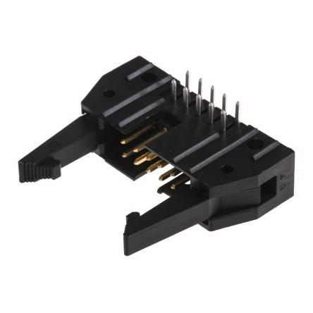 TE Connectivity Konektor PCB, řada: AMP-LATCH, Vodič-deska, počet kontaktů: 10, počet řad: 2, rozteč: 2.54 mm, orientace