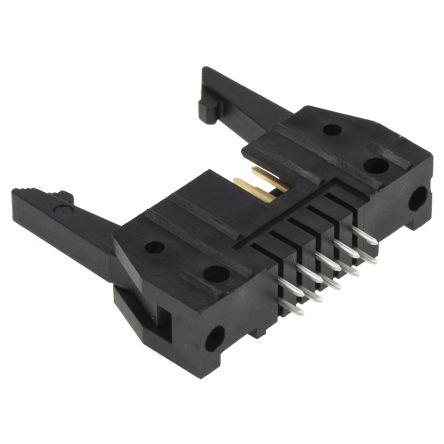 TE Connectivity Konektor PCB, řada: AMP-LATCH, Vodič-deska, počet kontaktů: 10, počet řad: 2, rozteč: 2.54 mm, orientace