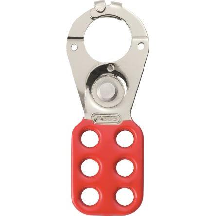 ABUS Červená, Nýt: Hliník, Ocel, Niklování s vinylovým ponorem Blokovací petlice 3.81 cm