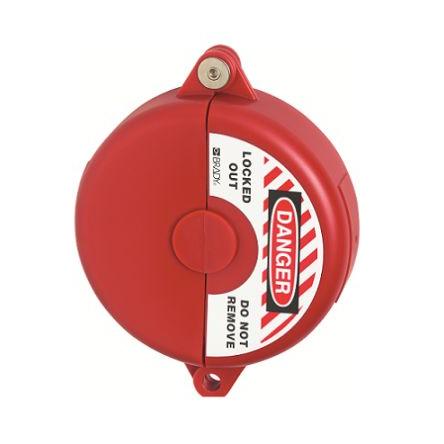 ABUS, Uzamčení ventilu brány Červená 1 zámek, Polypropylen Blokování ventilu 9 mm