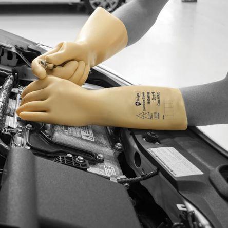 Polyco Healthline Pracovní rukavice Žlutá UKCA, CE Latex 360mm