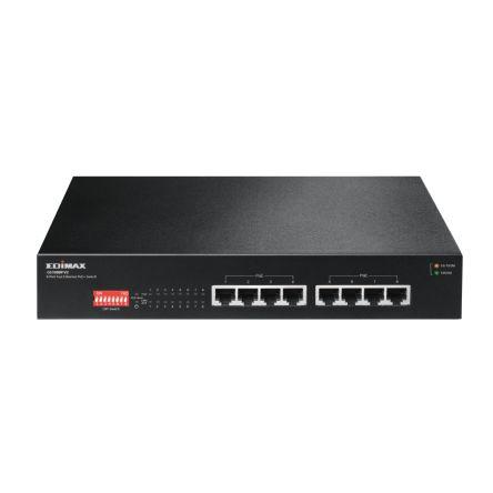 Gigabitový switch, model: GS-1008P V2 8portový 1000Mbps Edimax Neřízený Napájení přes síť Ethernet