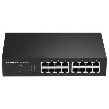 Gigabitový switch, model: GS-1016 V2 16portový 1000Mbps Edimax Neřízený