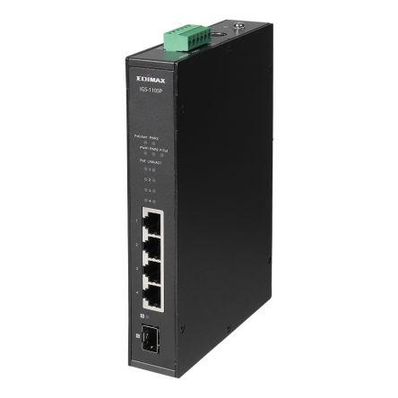 Ethernetový přepínač, model: IGS-1105P 5portový 10Gbps Edimax Neřízený Napájení přes síť Ethernet