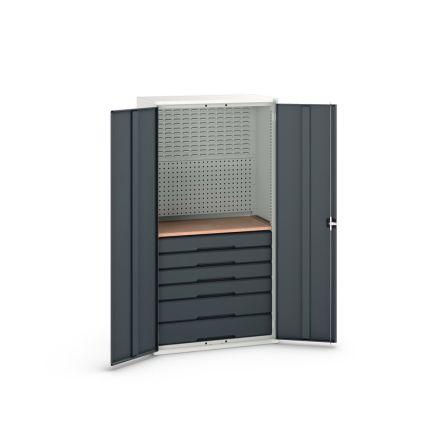 Skříň s přihrádkami 2dveřová 6, Ocelový plech uzamykatelná Stojící na podlaze Bott 2 m 1.05m 550 mm