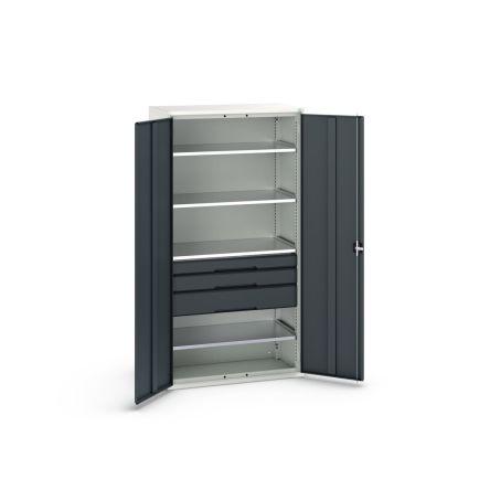 Skříň s přihrádkami 2dveřová 3, Ocelový plech uzamykatelná Stojící na podlaze Bott 2 m 1.05m 550 mm