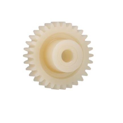Čelní ozubené kolo 12zubové, průměr rozteče: 6 mm, 0.5 průměr náboje 4 mm vývrt 2mm Igus