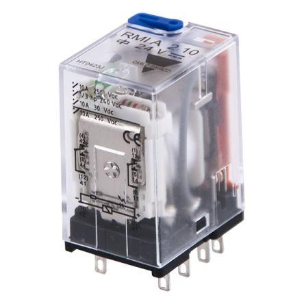 Carlo Gavazzi Výkonové relé DPDT 10A 24V dc RMIA