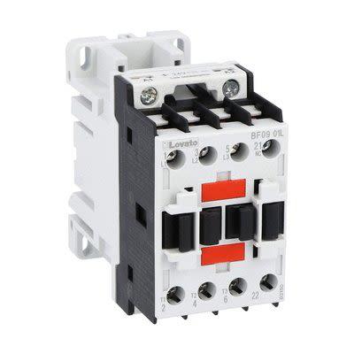 Lovato 1 NC Stykač napětí ve vinutí 24V 3pólový 9 A 440V 4.8 kW s 1 NC kontakty 24V, rozsah: BF09