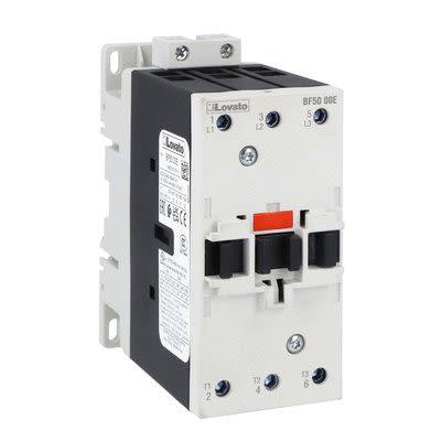 Lovato 3 NO Stykač napětí ve vinutí 100V ac/dc, 250 V ac/dc 3pólový 50 A 440V 30 kW s 3 NO kontakty, rozsah: BF50