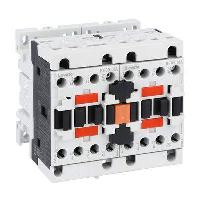 Lovato 1 NO, 1 NC Reverzační stykač napětí ve vinutí 24V ac 9 A 440V 4.2 kW s 1 NC kontakty Reverzační, rozsah: BFA009