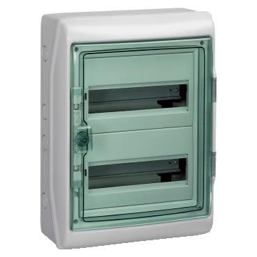 Elektrická skříň Mureva 1 160 mm Hladký 88 mm Polymer Světle šedá IEC 340mm Schneider Electric IP65 Povrchová montáž 460