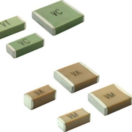 Vícevrstvý keramický kondenzátor, řada: VJ Safety Certified Capacitors 4.7 nF ±10 % X7R dielektrický, Povrch 50V dc,
