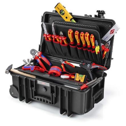 Kufřík na nářadí Sada elektrického nářadí, počet kusů: 22 Knipex Pouzdro Splňuje normu VDE/1000V