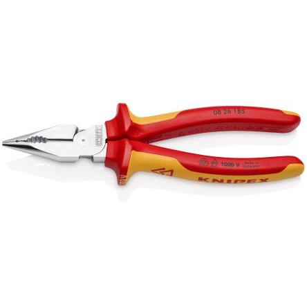Úzké kleště 1, celková délka: 185mm, Nástrojová ocel Špičatý Knipex Splňuje normu VDE/1000V