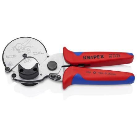 Knipex Řezačka na trubky, kapacita řezání: 26 mm Chrom-vanadová ocel, Elektrická ocel Plastové