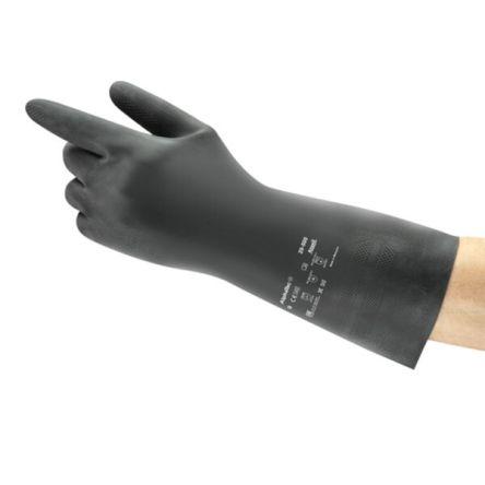Ansell Pracovní rukavice EN 374 Chemické látky Černá EN388 2016 3121A, EN ISO 21420:2020 Latex 2 1 0 Latex, Neopren Ne