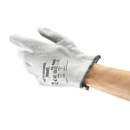Ansell Rukavice Šedá ANSI/ISEA 105-2024, EN 407, EN 388:2016 (2241B), CE Polyester 2 1 4 Nitril Ano Ne 10 ActivArmr
