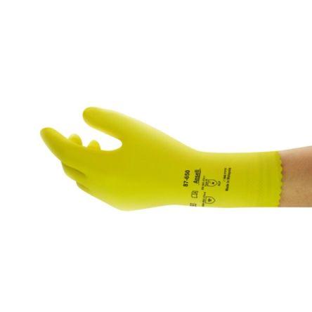 Ansell Rukavice EN 374 Chemické látky Žlutá EN374, EN388, EN421, EN ISO 21420:2020 Latex 1 0 1 Latex Ne Ne 8 87-650