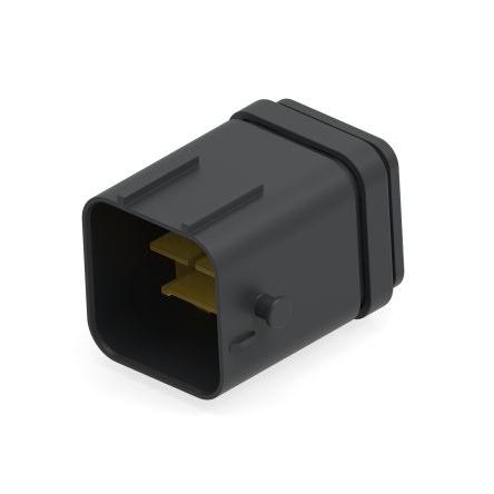 TE Connectivity Ochranný kryt konektoru, počet kontaktů: 48 barva Černá, Vnitřní, Kabel, řada: 2366509 Kabel, počet řad: