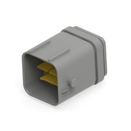 TE Connectivity Ochranný kryt konektoru, počet kontaktů: 48 barva Šedá, Vnitřní, Kabel, řada: 2366509 Kabel, počet řad: